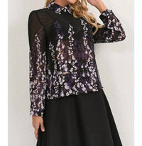 Miss Finch Nyc - Violet Rain Blouse
