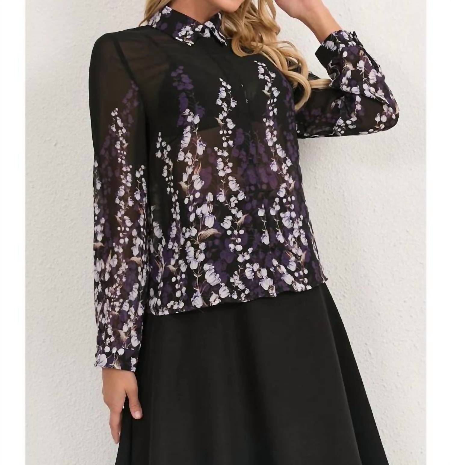 Miss Finch Nyc - Violet Rain Blouse