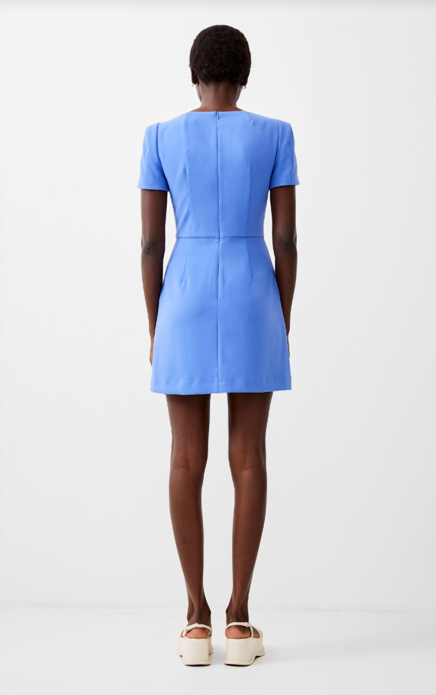 French Connection - Whisper Square Neck Short Sleeve Dress