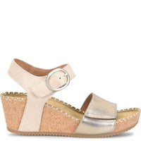 Comfortiva Women's Eldorah Sandal - Wide in gold beige - women's sandal - detail view