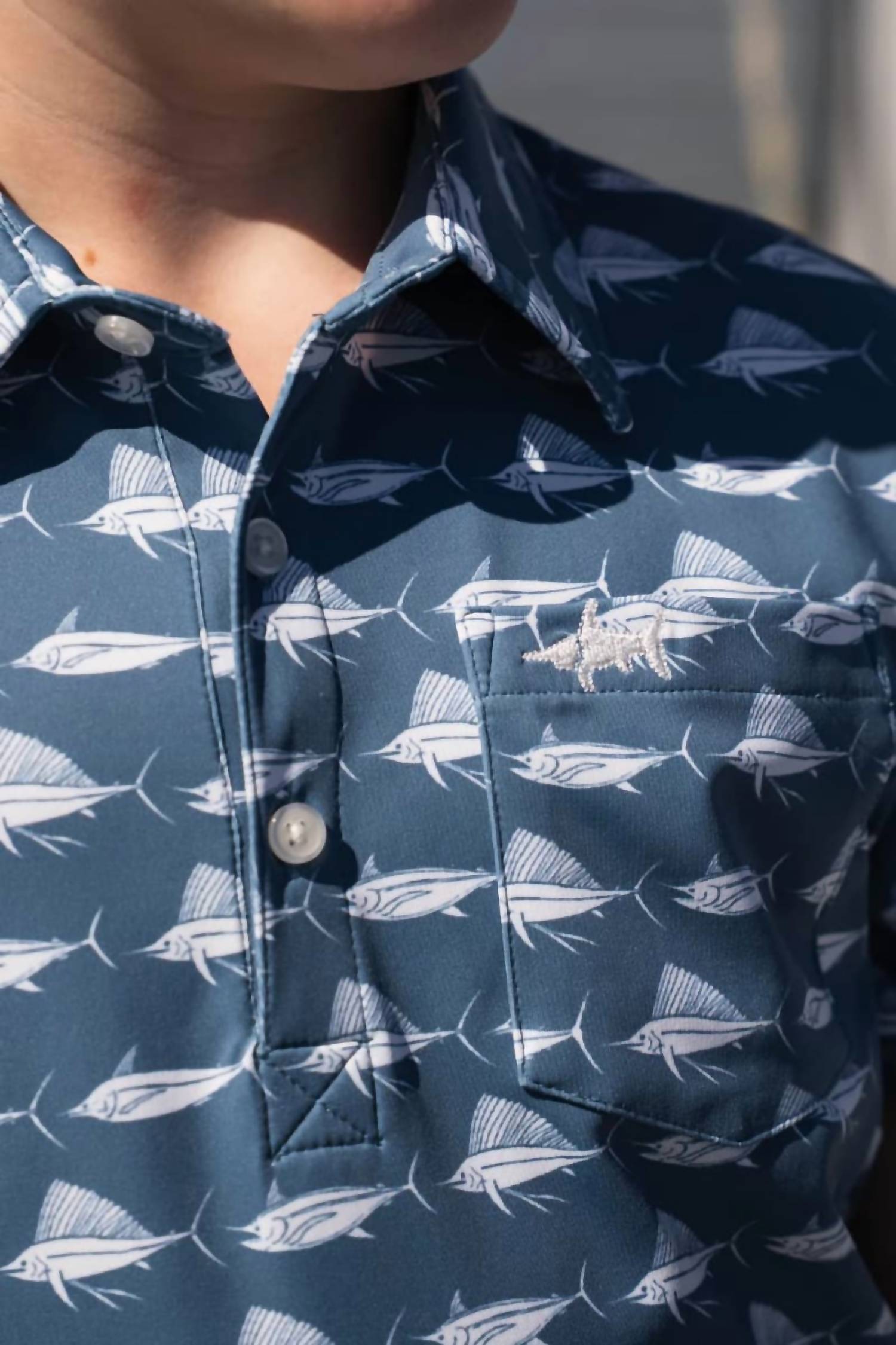 Saltwater Boys Co. - Boy's Performance Fish Polo