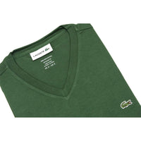 Lacoste - Men's Standard Short Sleeve Pima V-neck Tee