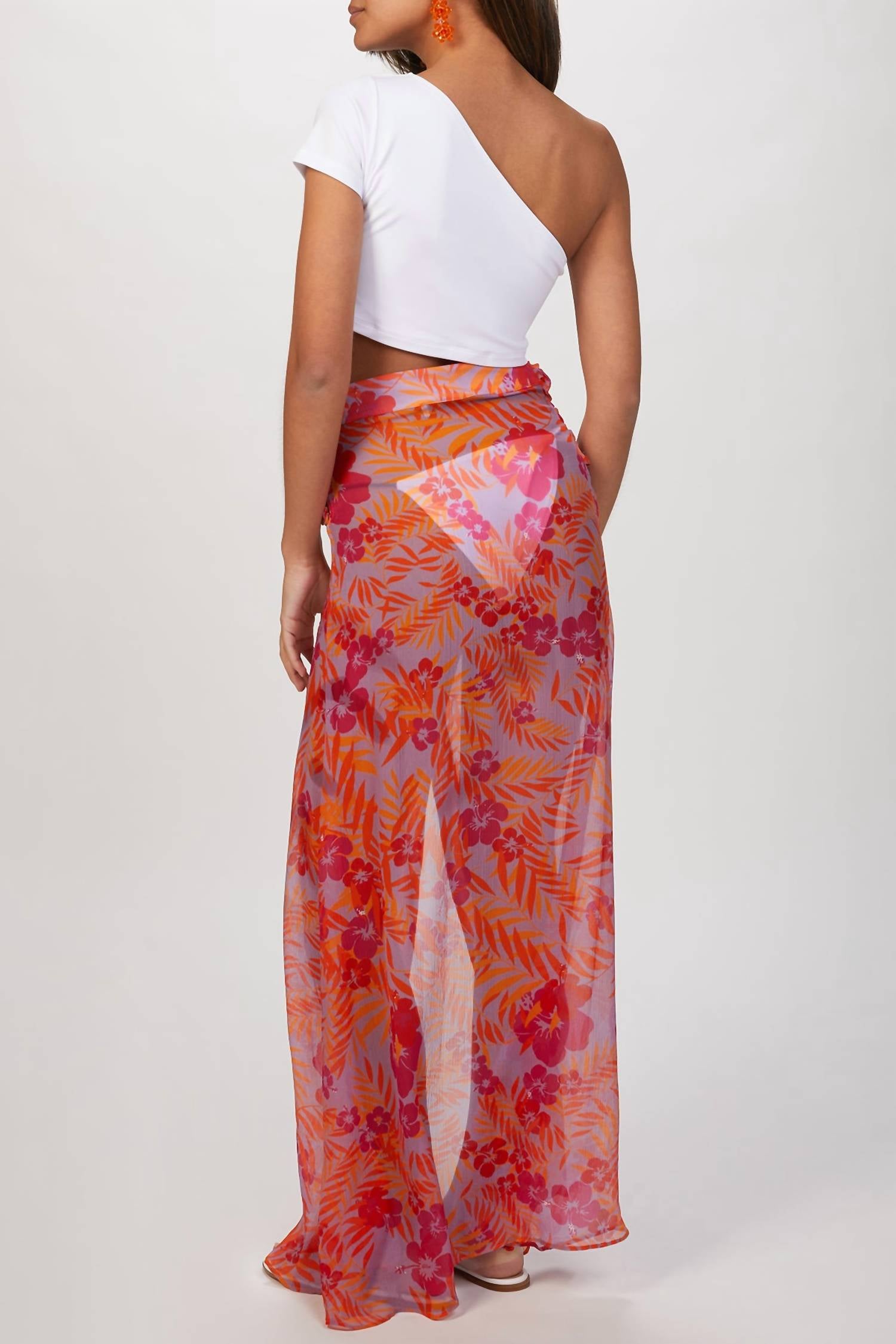 TROPICAL GEORGETTE SKIRT