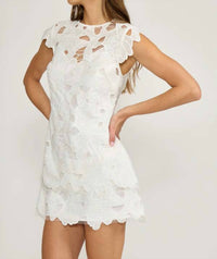 Lucy Paris - Greta Eyelet Mini Dress