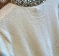 Astrid - Bejeweled Collar Sweater