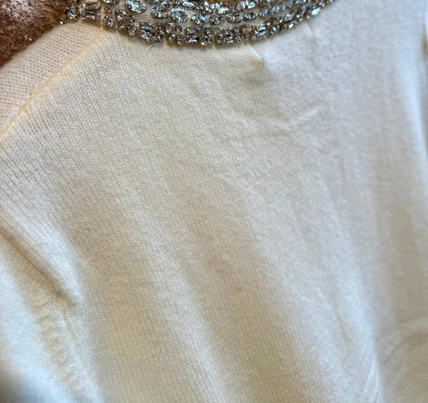 Astrid - Bejeweled Collar Sweater