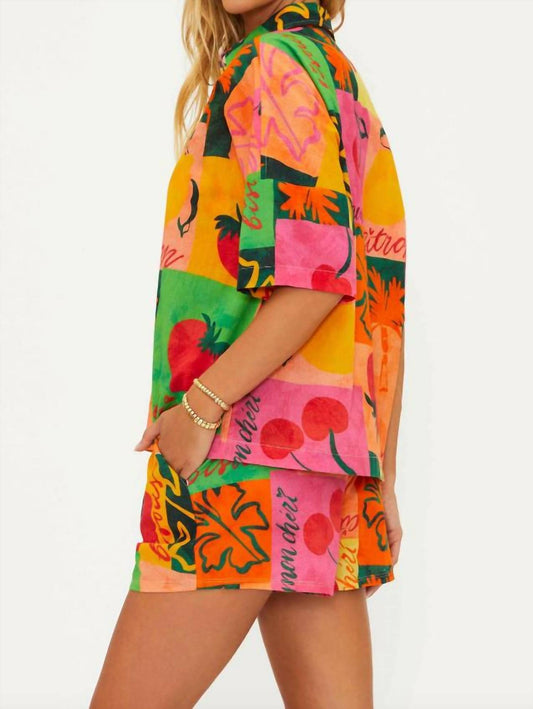 Beach Riot - Naida Button Front Top