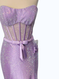 Sherri Hill - Women's Glittery Corset Dress
