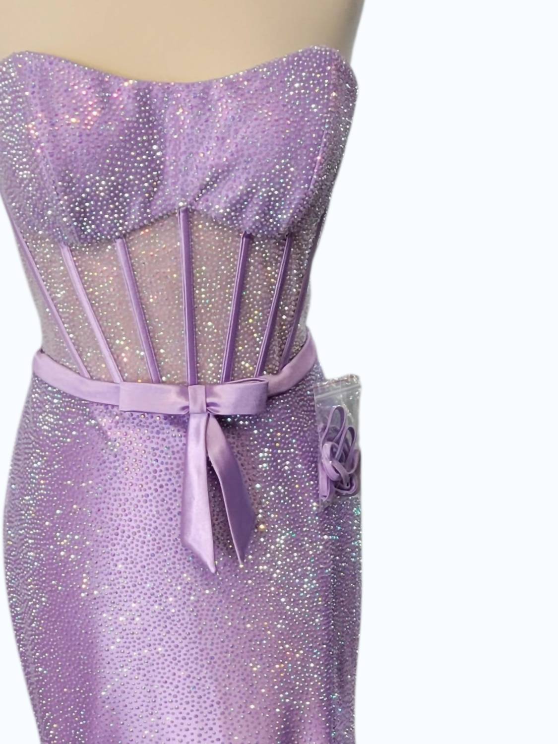 Sherri Hill - Women's Glittery Corset Dress