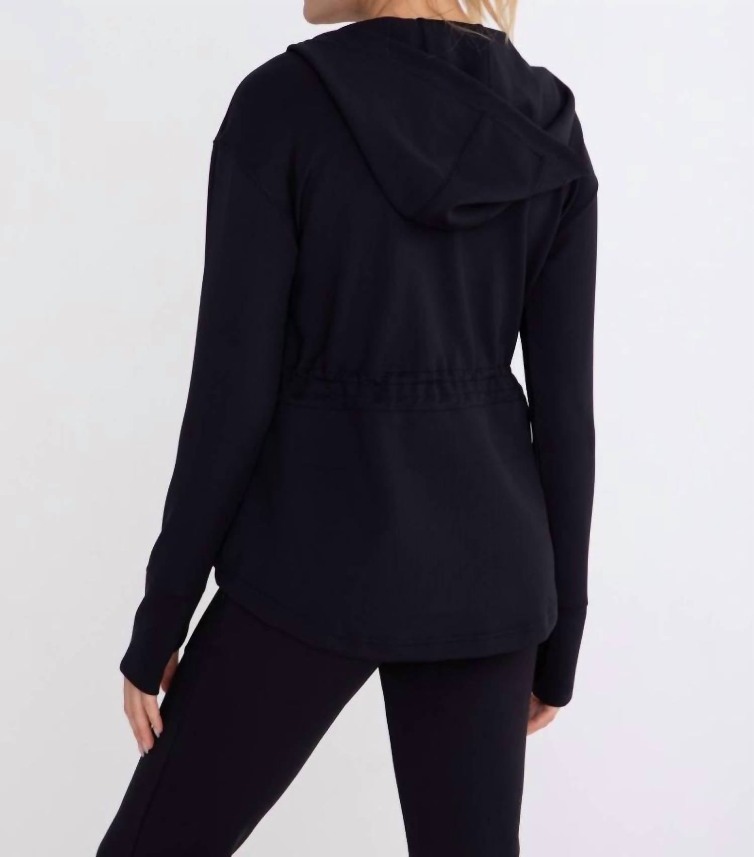 Mono B - Ribbed Hooded Jacket