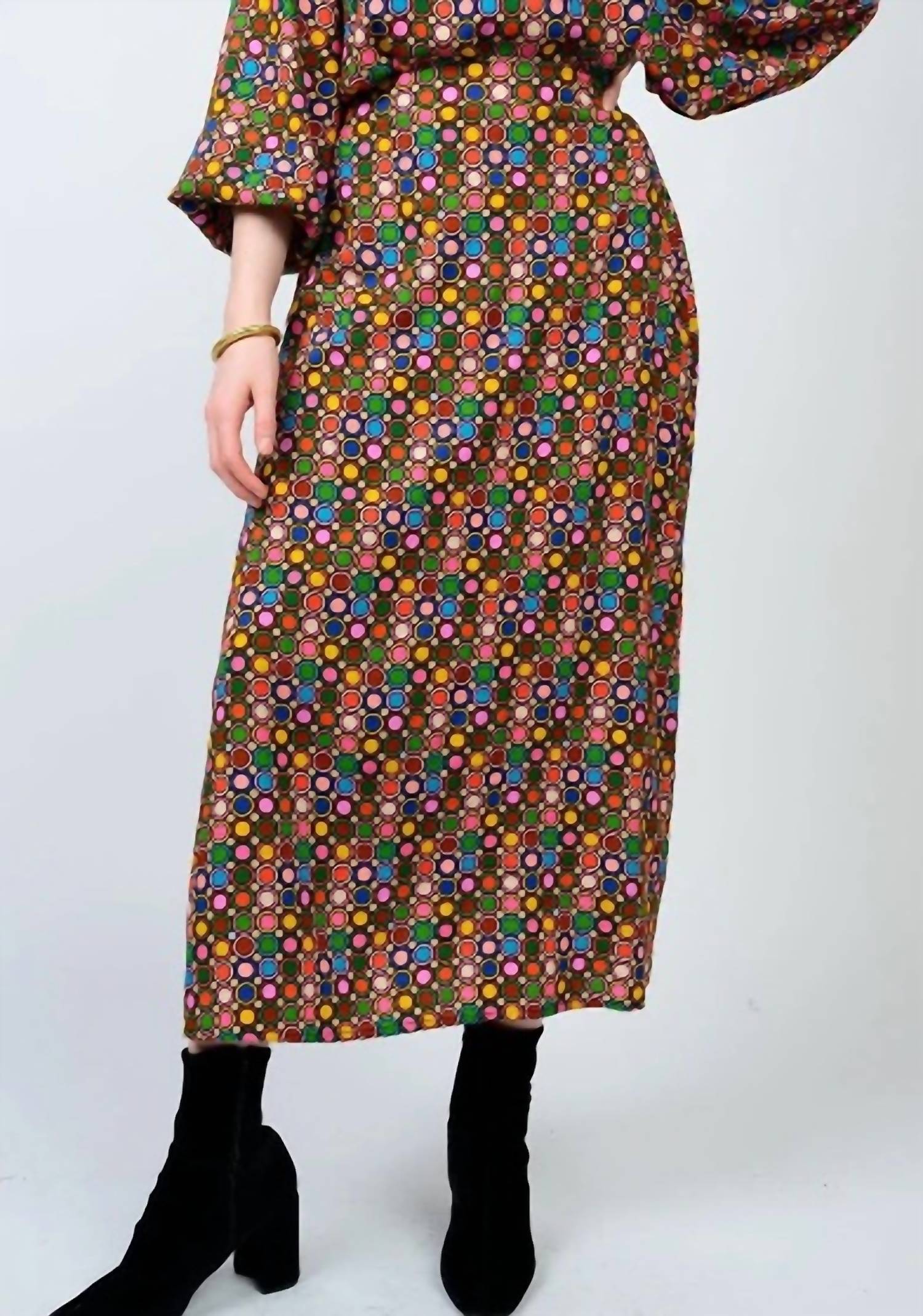 Ivy Jane Loads of Color Dot Skirt in multi color - women's skirt
