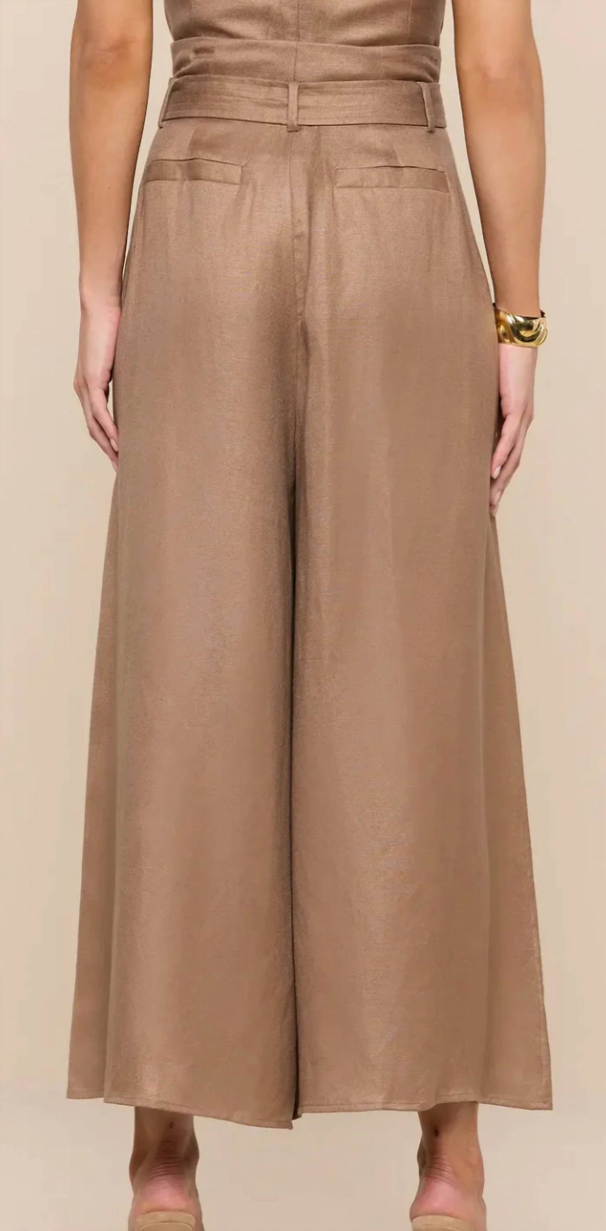 L'Agence - Lowen Paperbag Crop Pants