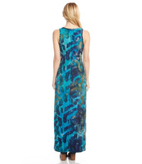 Karen Kane - Side-Slit Burnout Maxi Dress
