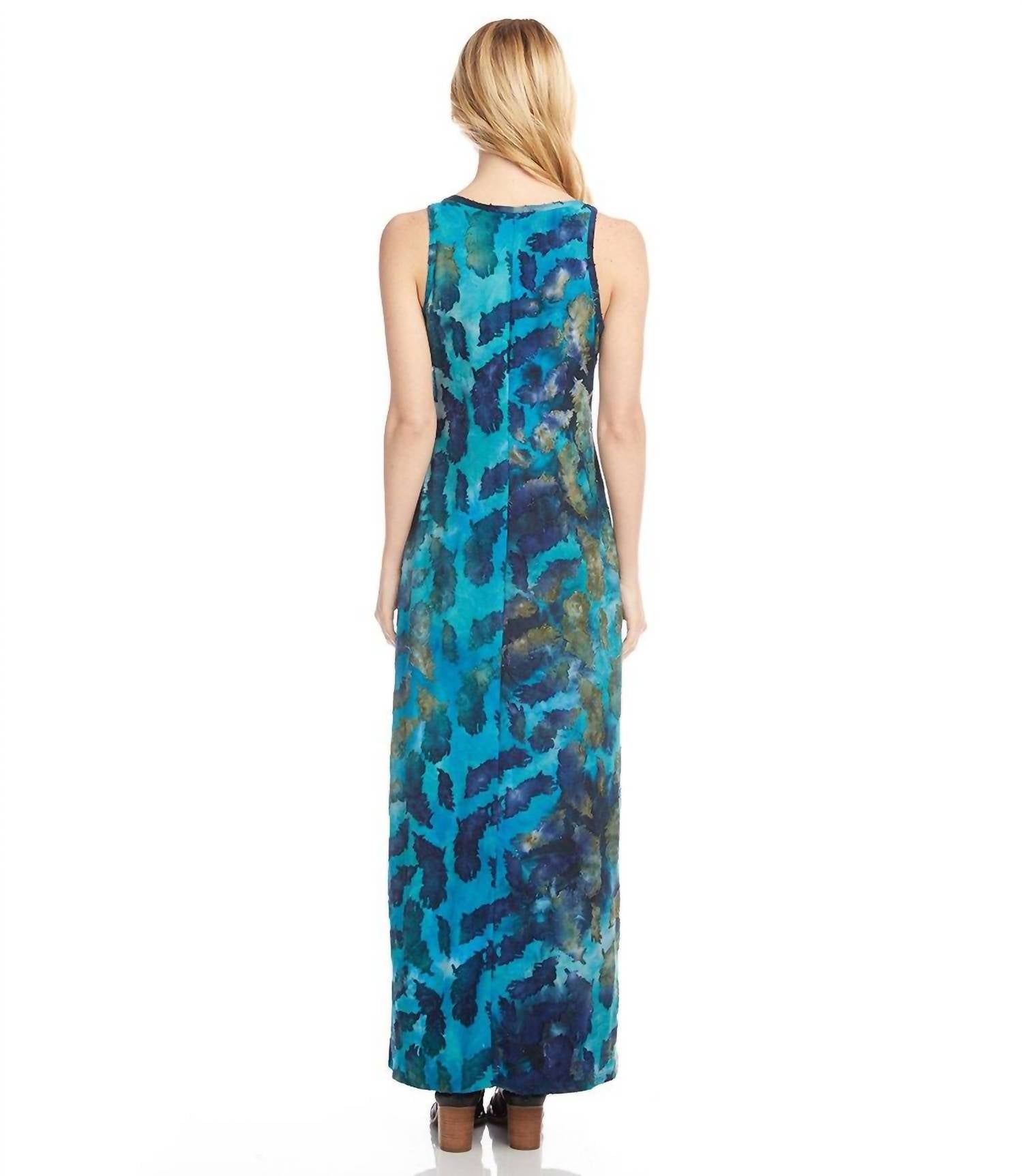 Karen Kane - Side-Slit Burnout Maxi Dress