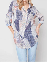 Charlie B - Crinkle Georgette Blouse