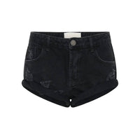 ONE TEASPOON Bandit Low Waist Short in black - women's shorts - view 5