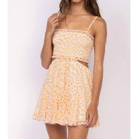Sky To Moon - Boho Ruffle Trim Mini Dress