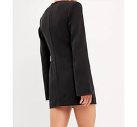 2.7 August Apparel - Crossover Straps Fitted Mini Dress