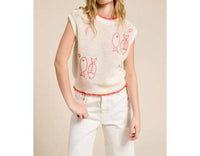 Flat White - Seaside Fish Sleeveless Top