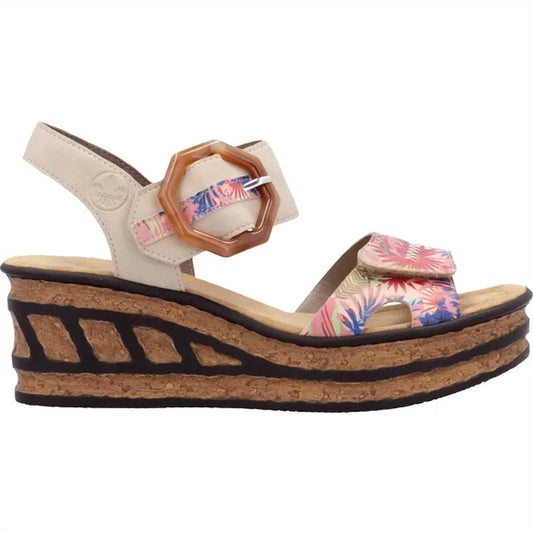 Rieker - women rose 76 wedge sandal