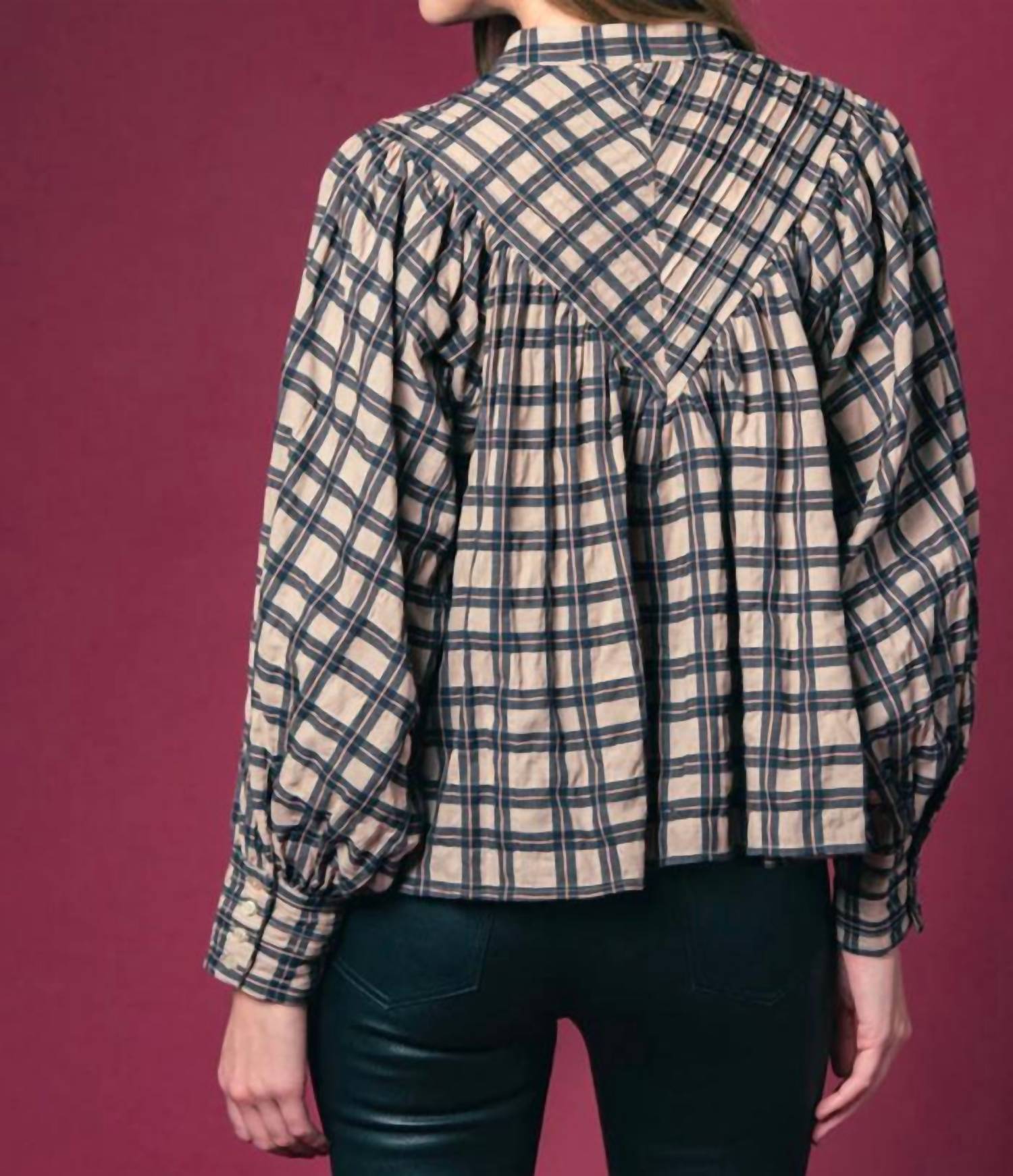 The Shirt - Plaid Shiv Ruffled Shirt
