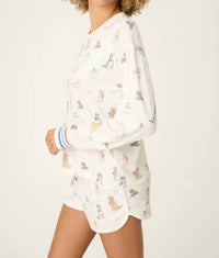 Pj Salvage - Woof Patriotic Pups Long Sleeve Top