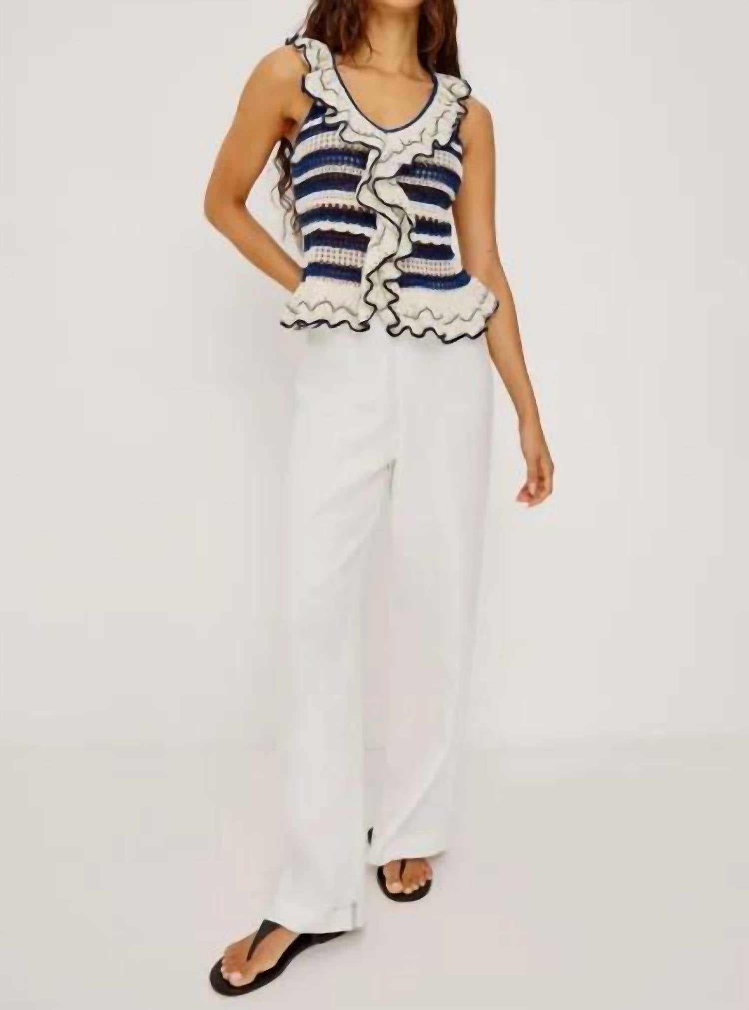 Rails - Luci Top With Ruffle