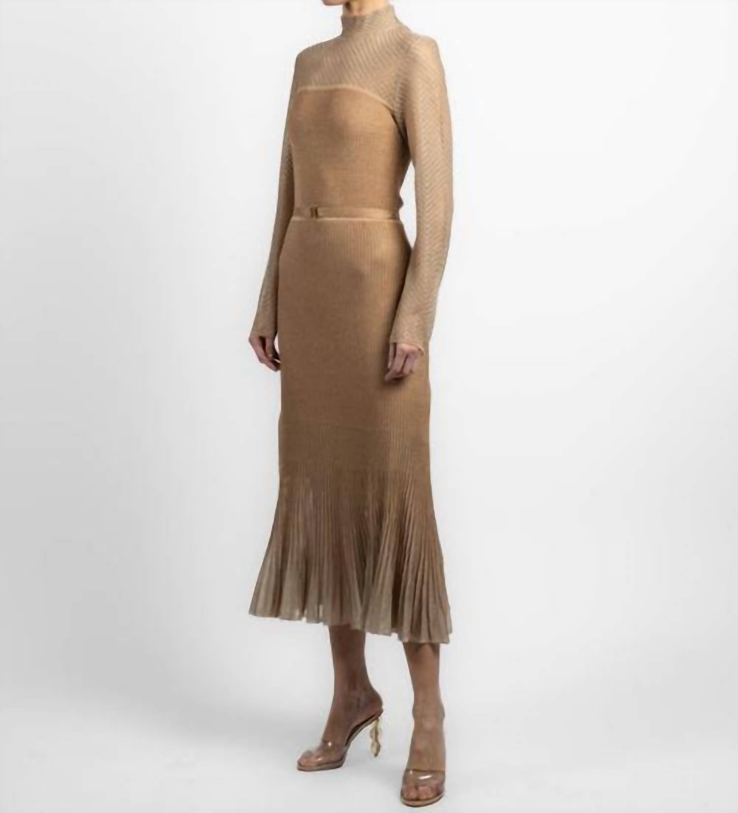 Zimmermann - Hypnotic Metallic Midi Dress