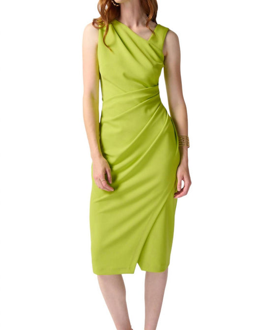 Joseph Ribkoff - ONE SHOULDER RUCHED SHEATH DRESS