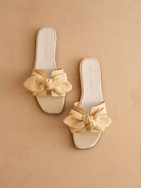 Oasis Society - Women's Woven Bow Flat Sandal