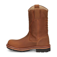 Chippewa Men's Thunderstruck Waterproof Nano Composite Toe Work Boots - Wide in brown - men's boots - detail view