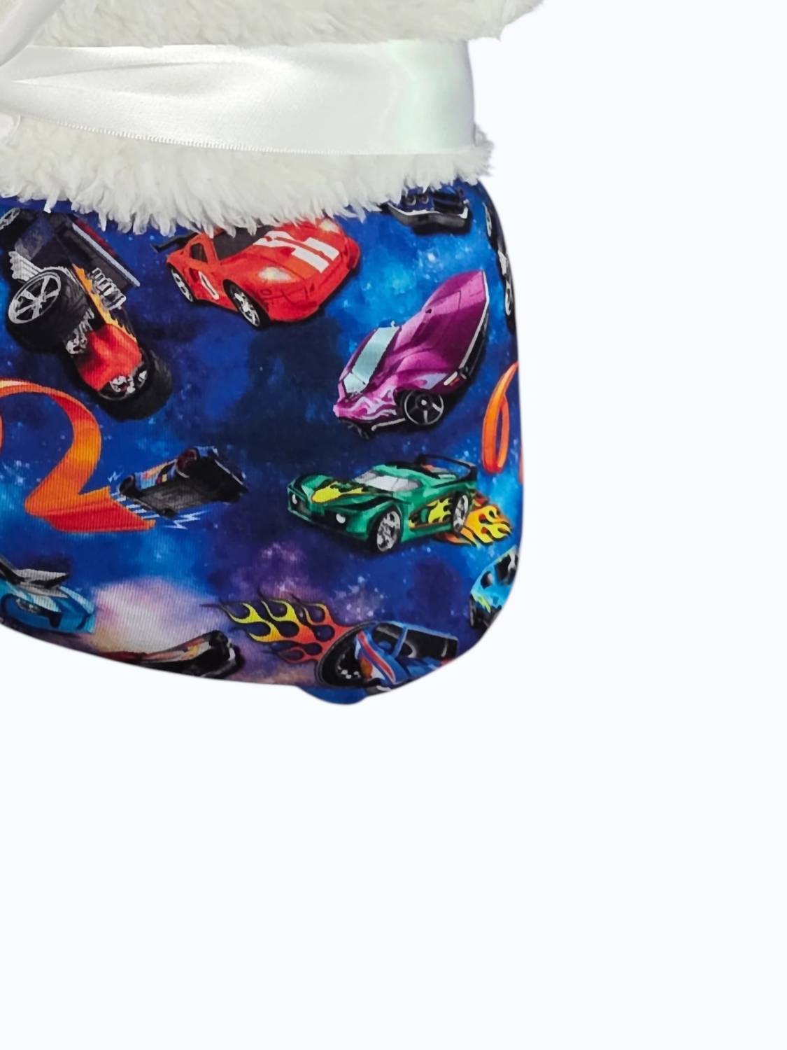 Charlies Project Fast Cars Plush Bamboo Blanket in multi - item - detail view
