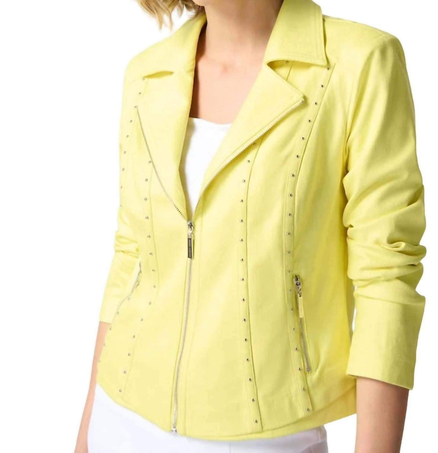 Joseph Ribkoff - Foiled Suede Fitted Jacket