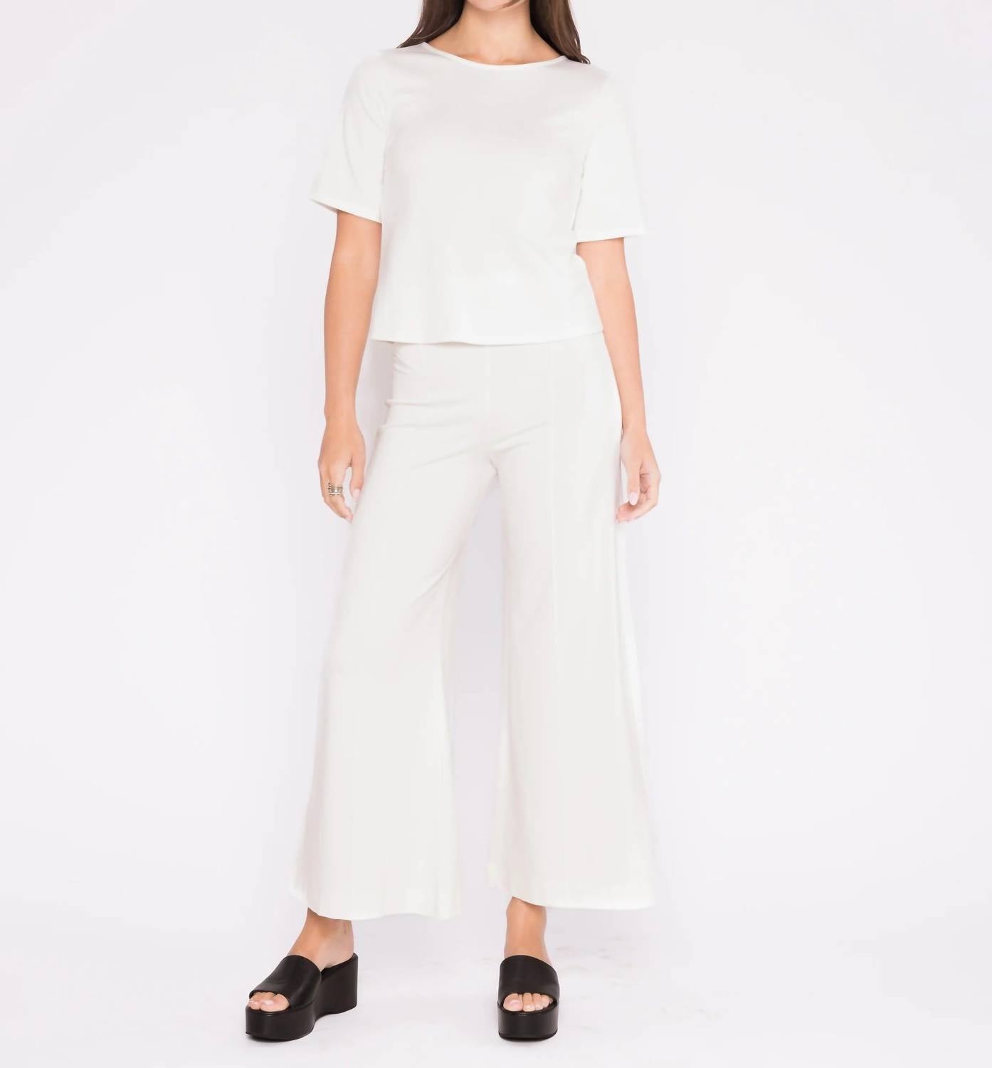 Ripley Rader - Ponte Knit Short Sleeve Top - Extended
