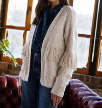 Autumn Cashmere - Fringe Oversized Cardigan