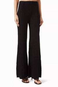 Alexis - Boda Rib-knit Wide-leg Pants