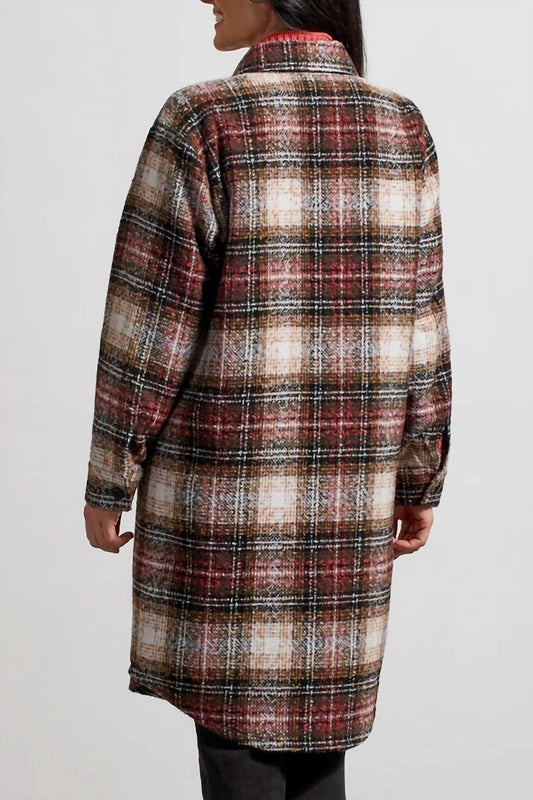 Tribal - Plaid Drop Shoulder Shacket