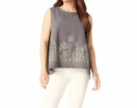 Coco + Carmen - Floral Embroidery Ava Tank