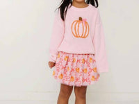 Sweet Wink - Kid's Coquette Pumpkin Knit Sweater