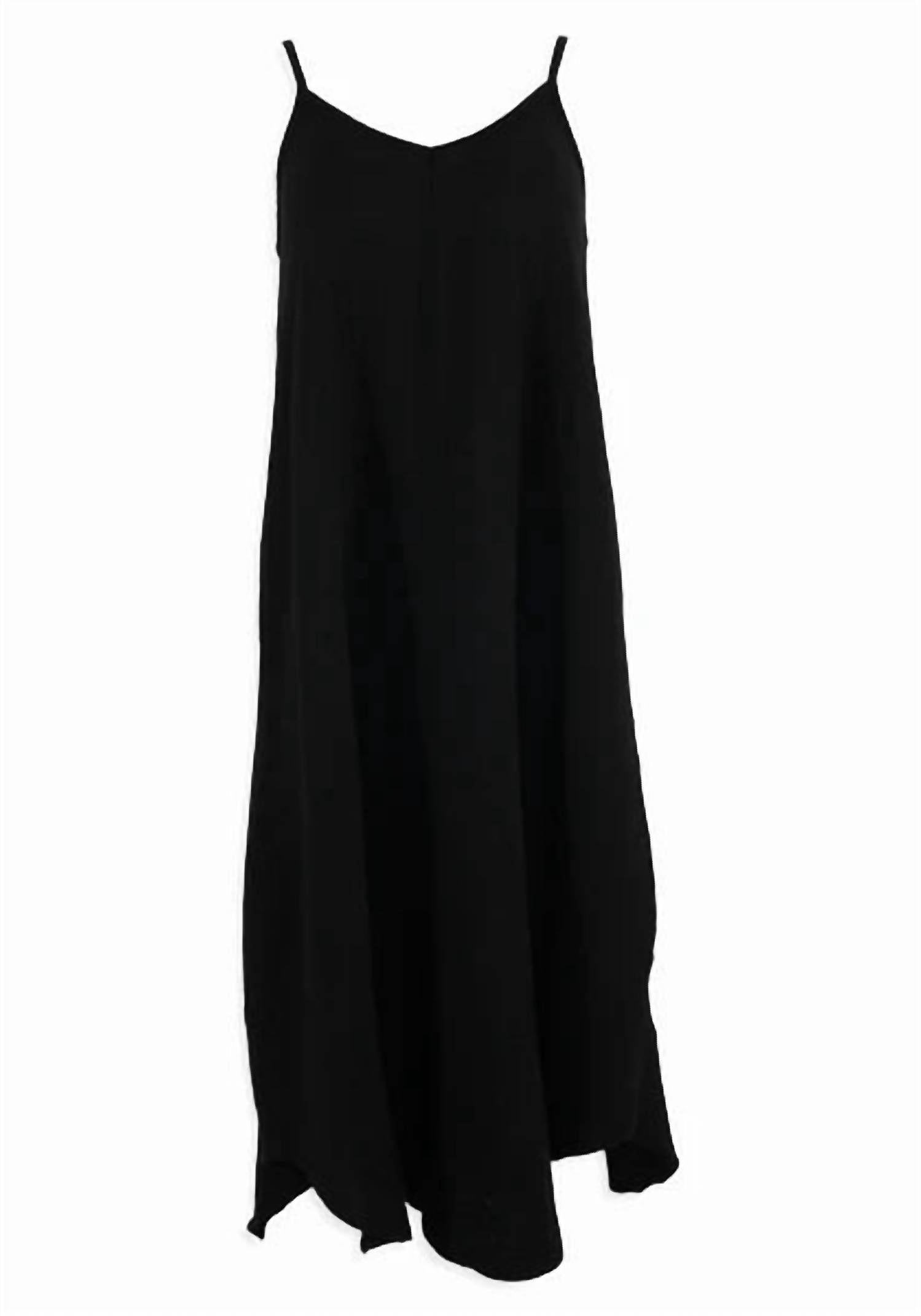 Bobi - Women's Handkerchief Hem Cami Midi Dress