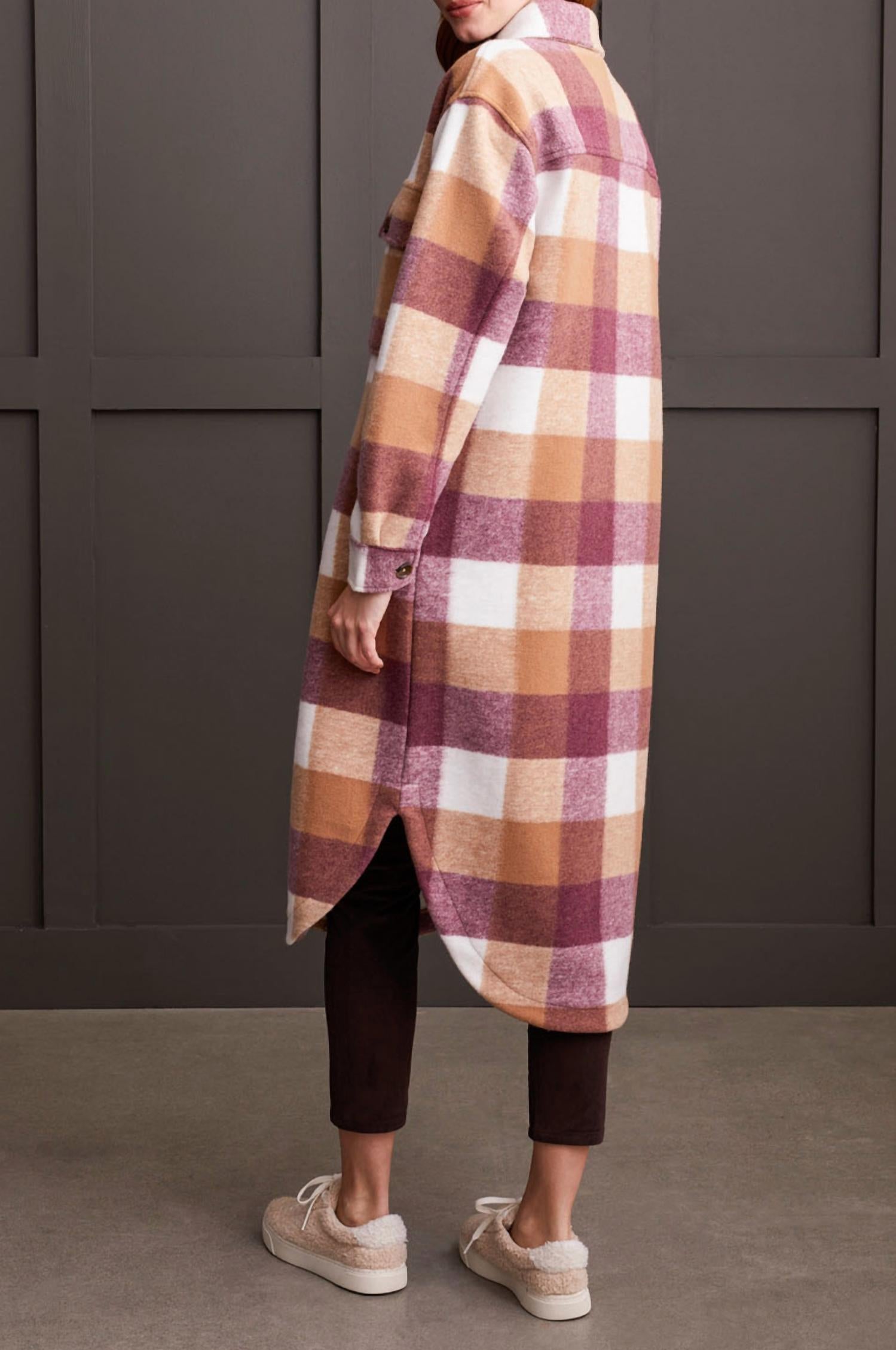 Tribal - Plaid Long Shacket