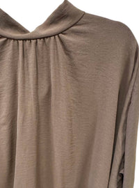 Pixi + Ivy - Women's Tie Back Mock Neck Tunic Top