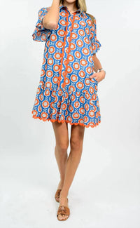 Uncle Frank - Scalloped Shirt Dress