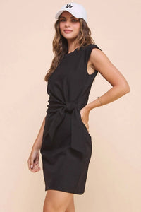 Kld. Signature - Cap Sleeve Side Tie Dress