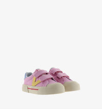 Victoria - Kids Tribu Wide Fit Split Leather & Contrast Sneakers