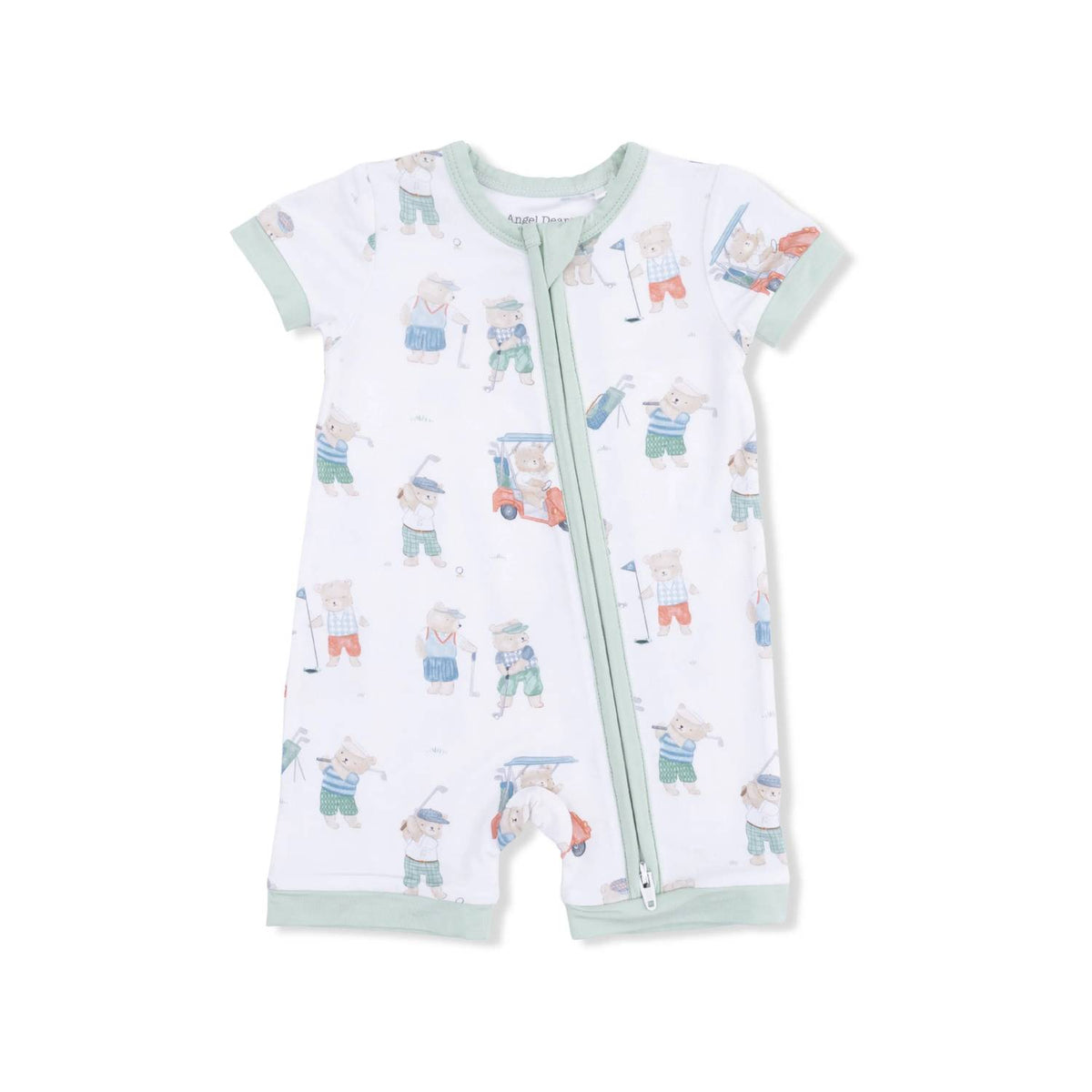Angel Dear - Boys Shortie 2 Way Zipper Romper