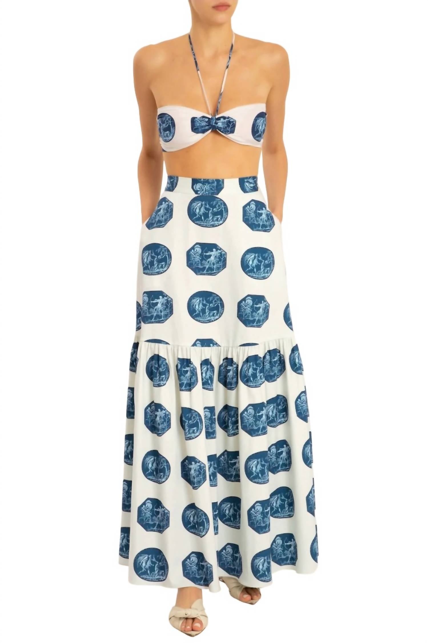 Adriana Degreas - Greek Scenes Top with Ties