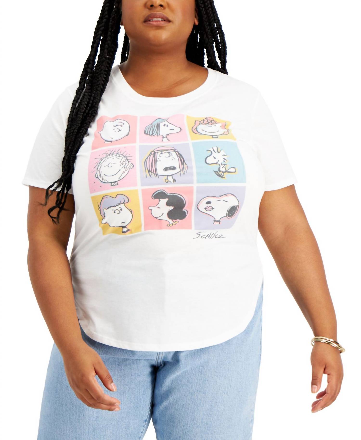 Love Tribe - Peanuts Graphic T-shirt - Plus
