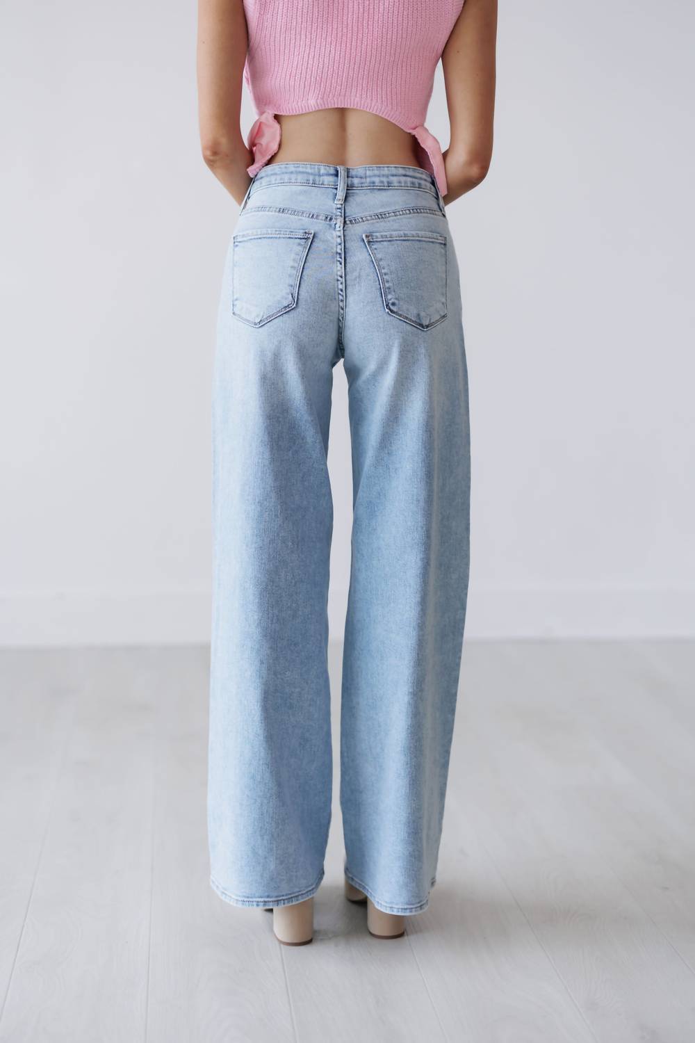 Just Black Denim - Brooks Stretchy Wide Leg Jeans