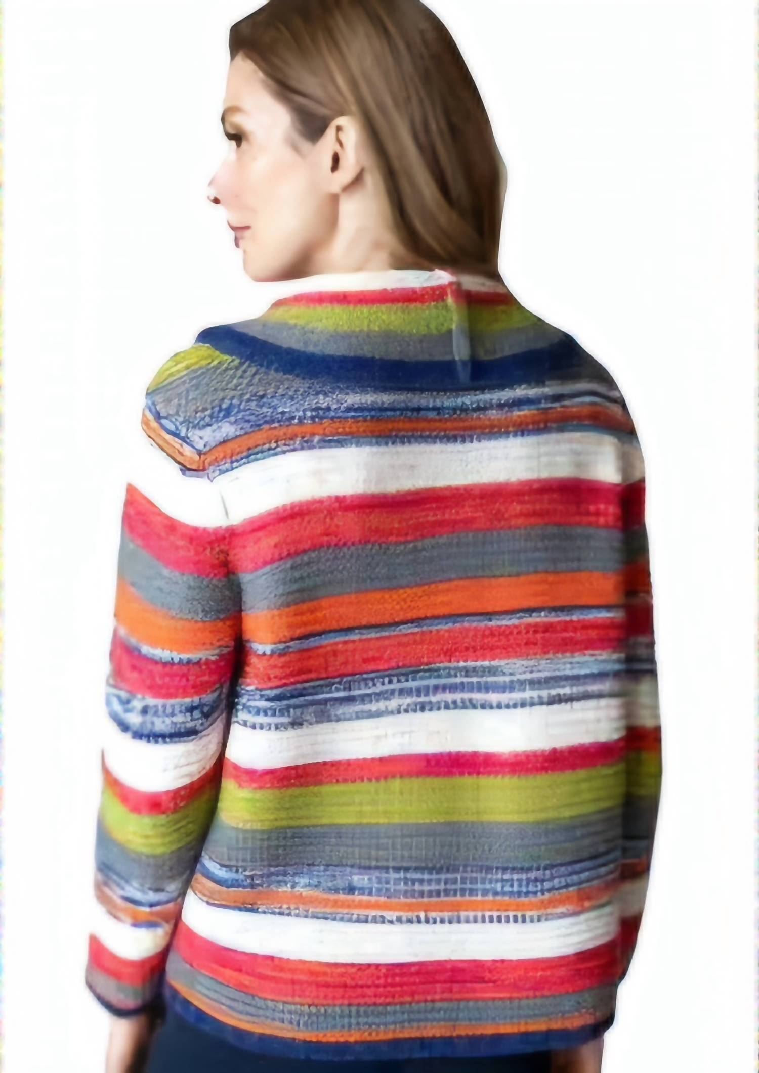 Habitat - Rustic Stripe Cowl Pullover Sweater